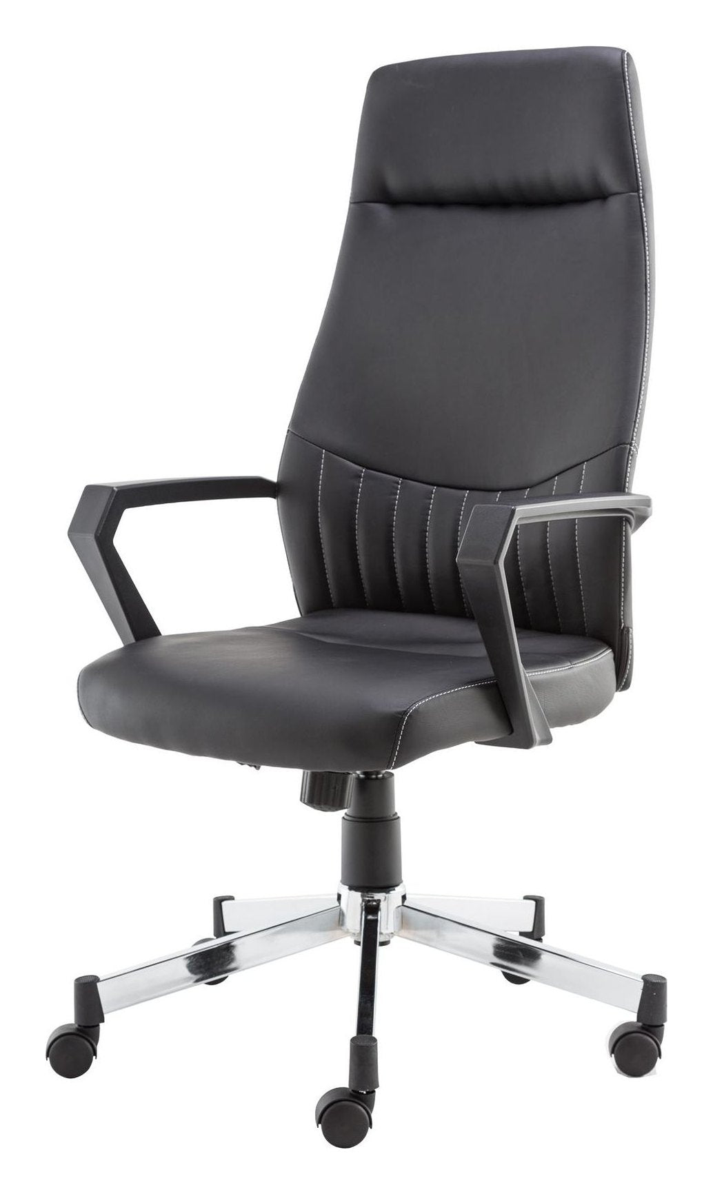 Brooklyn Designer Faux Leather High Back Chair, view 3