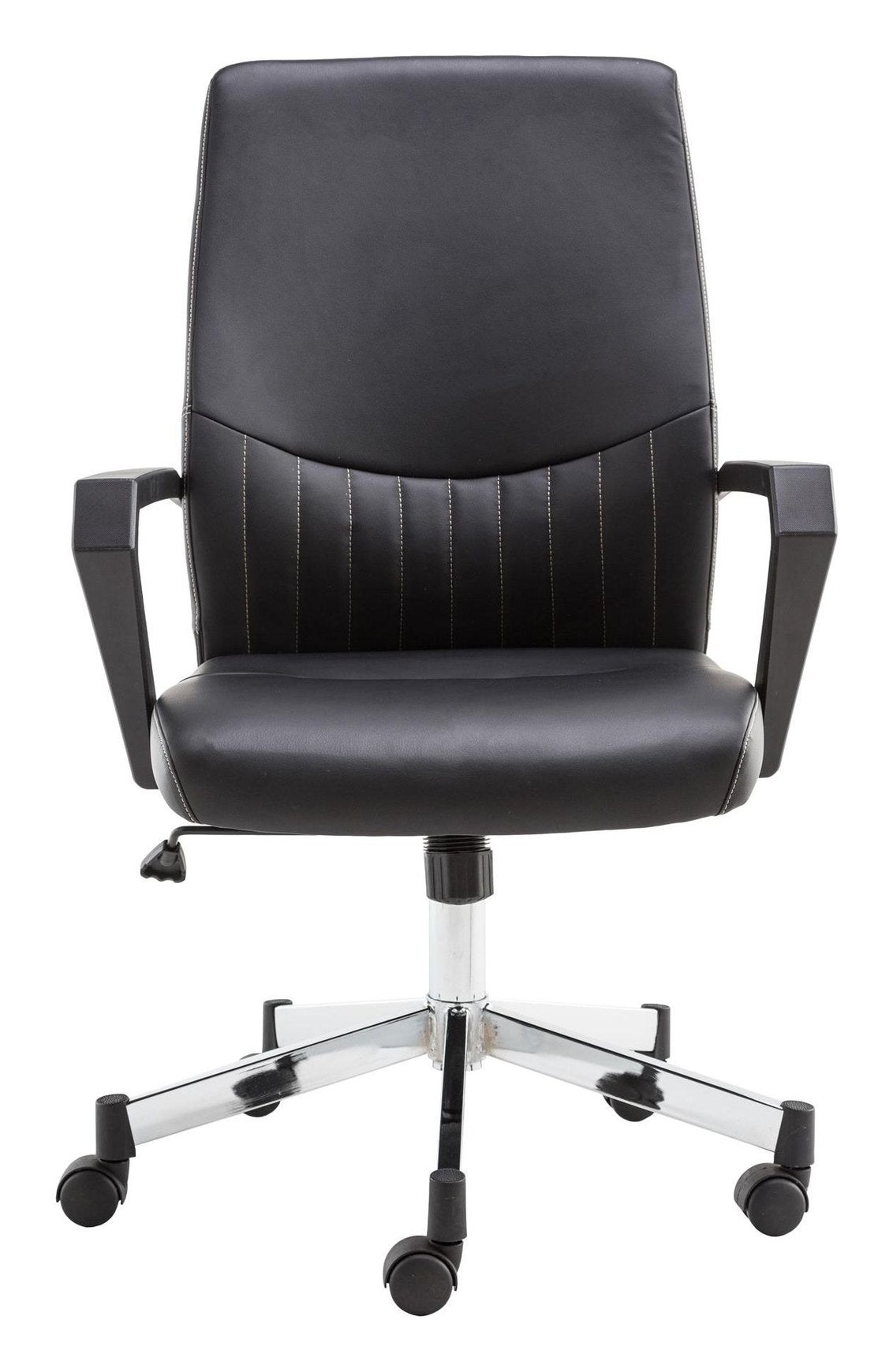 Brooklyn Designer Faux Leather Low Back Chair