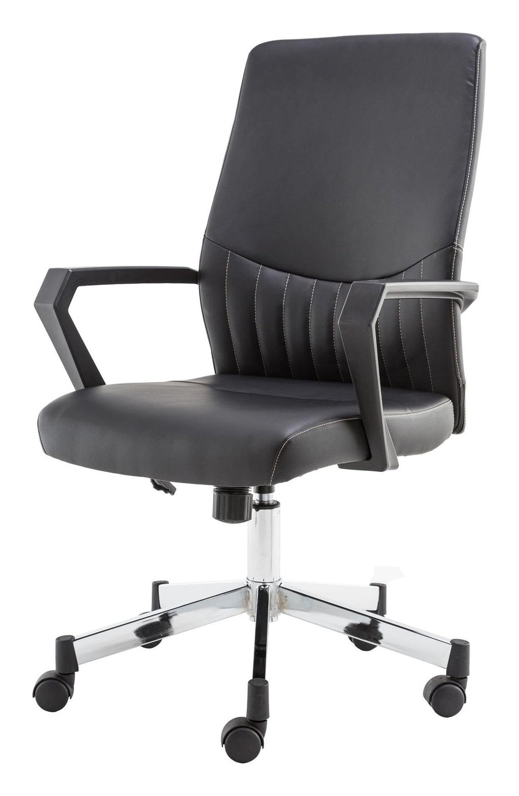 Brooklyn Designer Faux Leather Low Back Chair, view 3