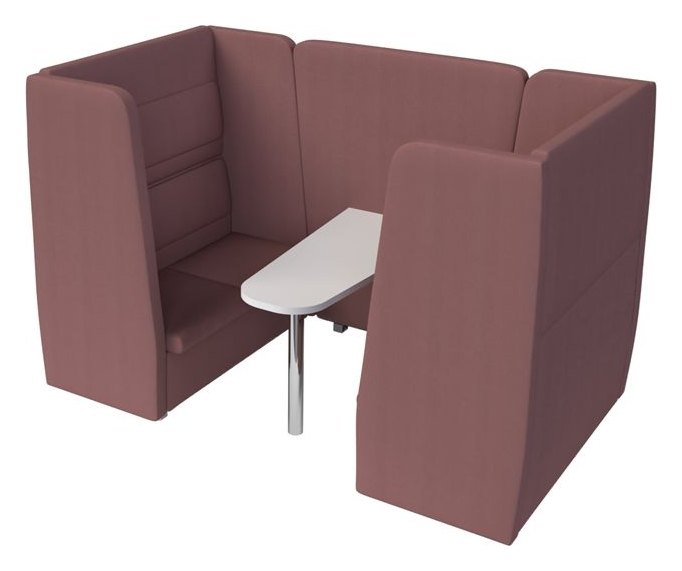 bTogether Enclosed Extra High Back Booth