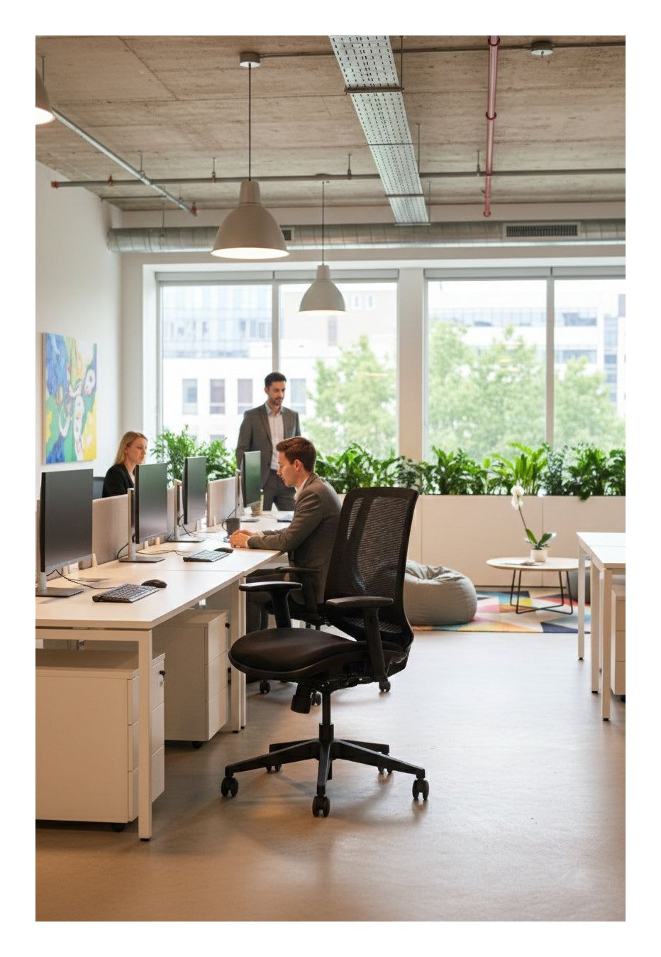 Hood C19 Fabric and Mesh Ergonomic Office Chair, view 7