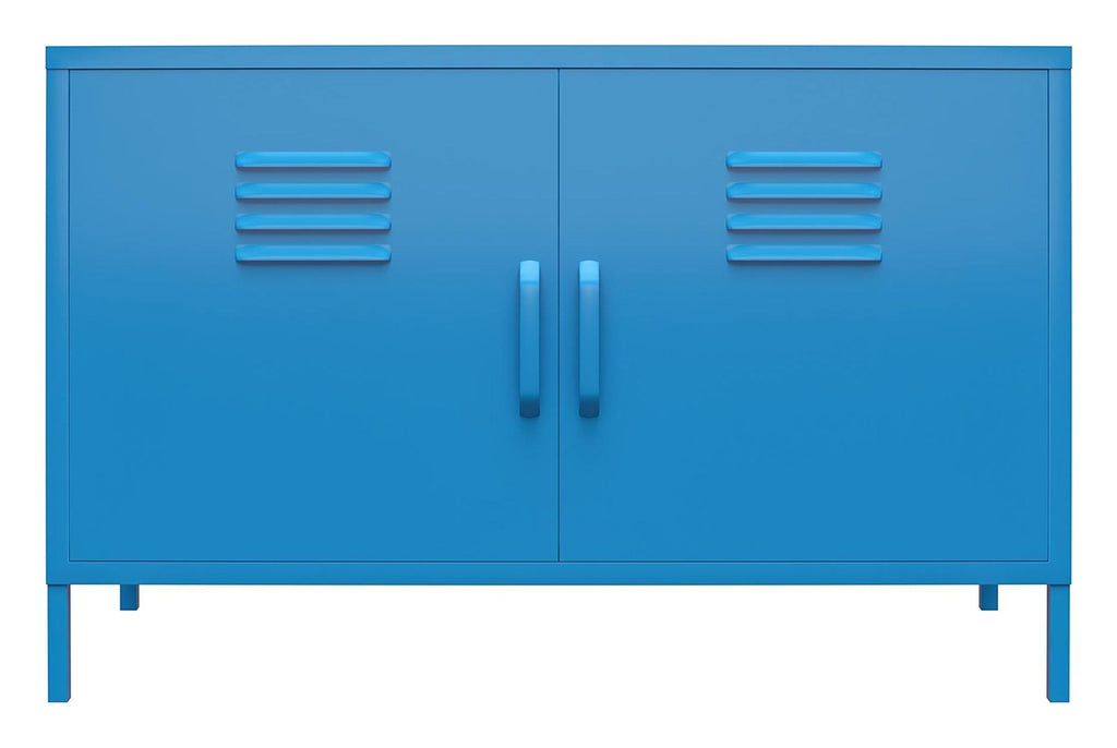 Cache 2 Door Metal Locker Accent Cabinet