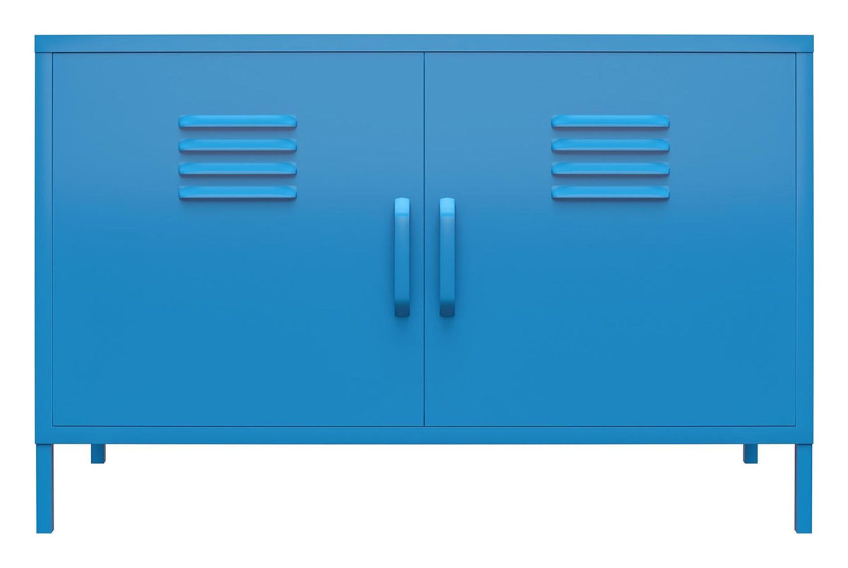 Cache 2 Door Metal Locker Accent Cabinet