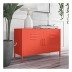 Cache 2 Door Metal Locker Accent Cabinet, view 16