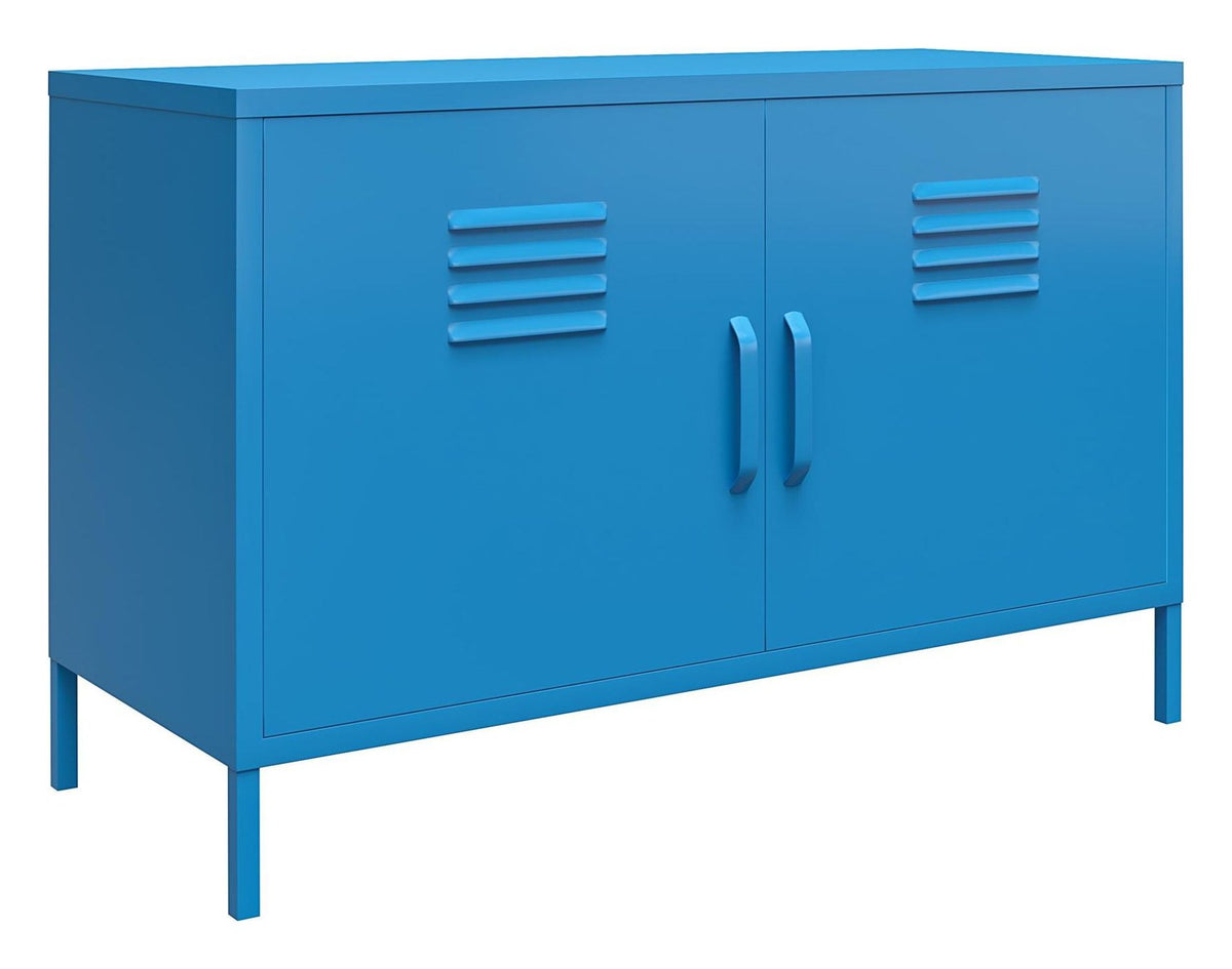 Cache 2 Door Metal Locker Accent Cabinet, view 6