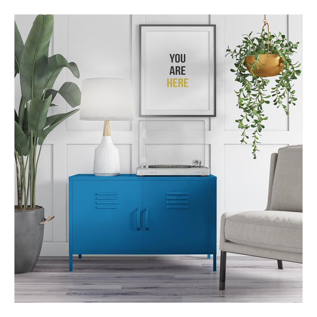 Cache 2 Door Metal Locker Accent Cabinet, view 8