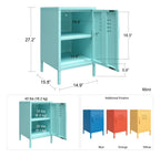 Cache Metal Locker End Table, view 10
