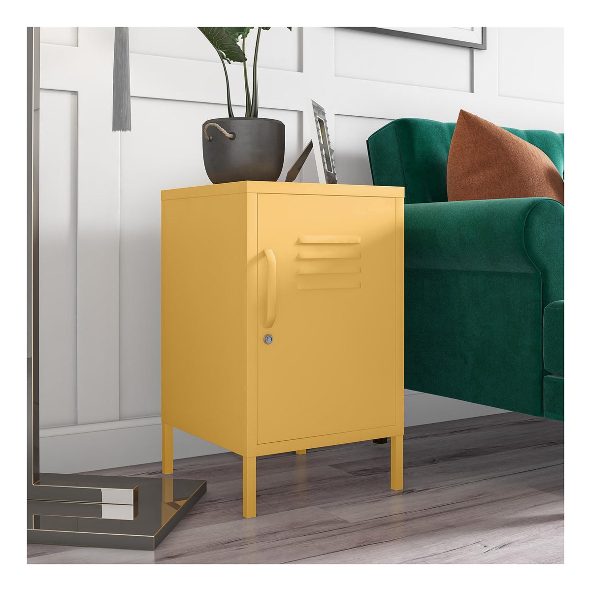 Cache Metal Locker End Table, view 19