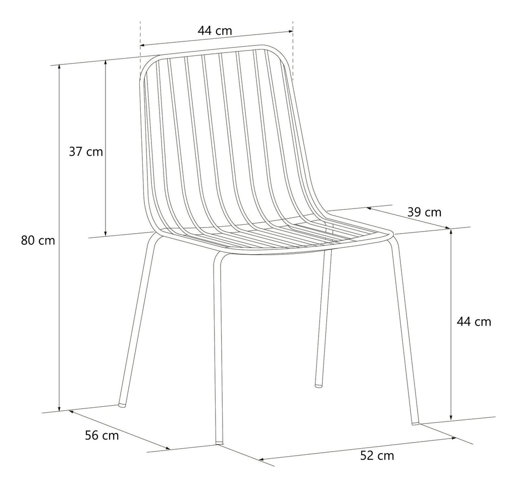 Caden Wire Dining Chair (Pack Of 2), view 14