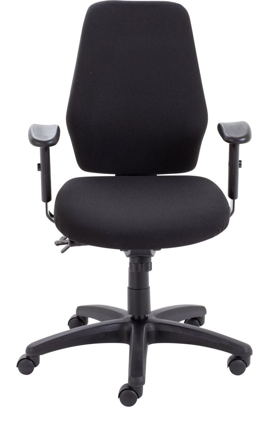 Call Centre Chair in black from the front