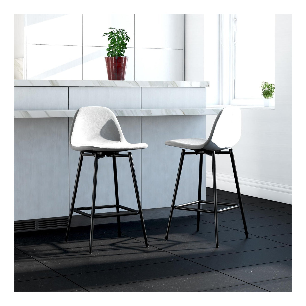 Calvin Upholstered Counter Stool, view 13