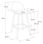 Calvin Upholstered Counter Stool, view 8