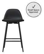 Calvin Upholstered Counter Stool Faux Leather, view 3