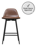 Calvin Upholstered Counter Stool Faux Leather, view 2