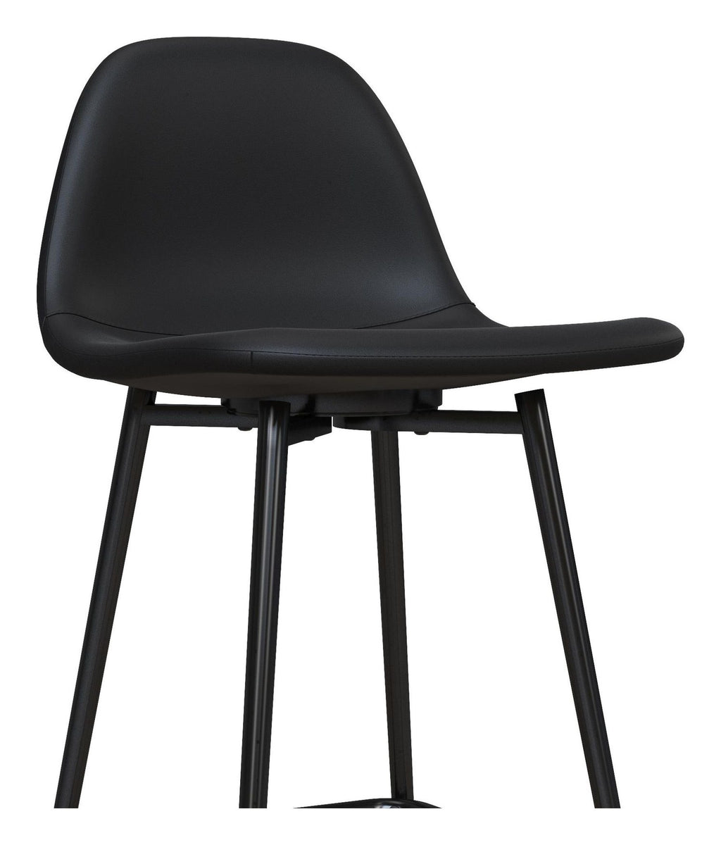 Calvin Upholstered Counter Stool Faux Leather, view 4
