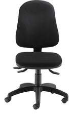 Calypso 2 Deluxe Chair in black from the front