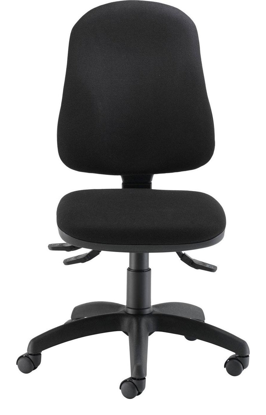 Calypso 2 Deluxe Chair in black from the front