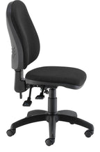 Calypso 2 Deluxe Chair in black from the side
