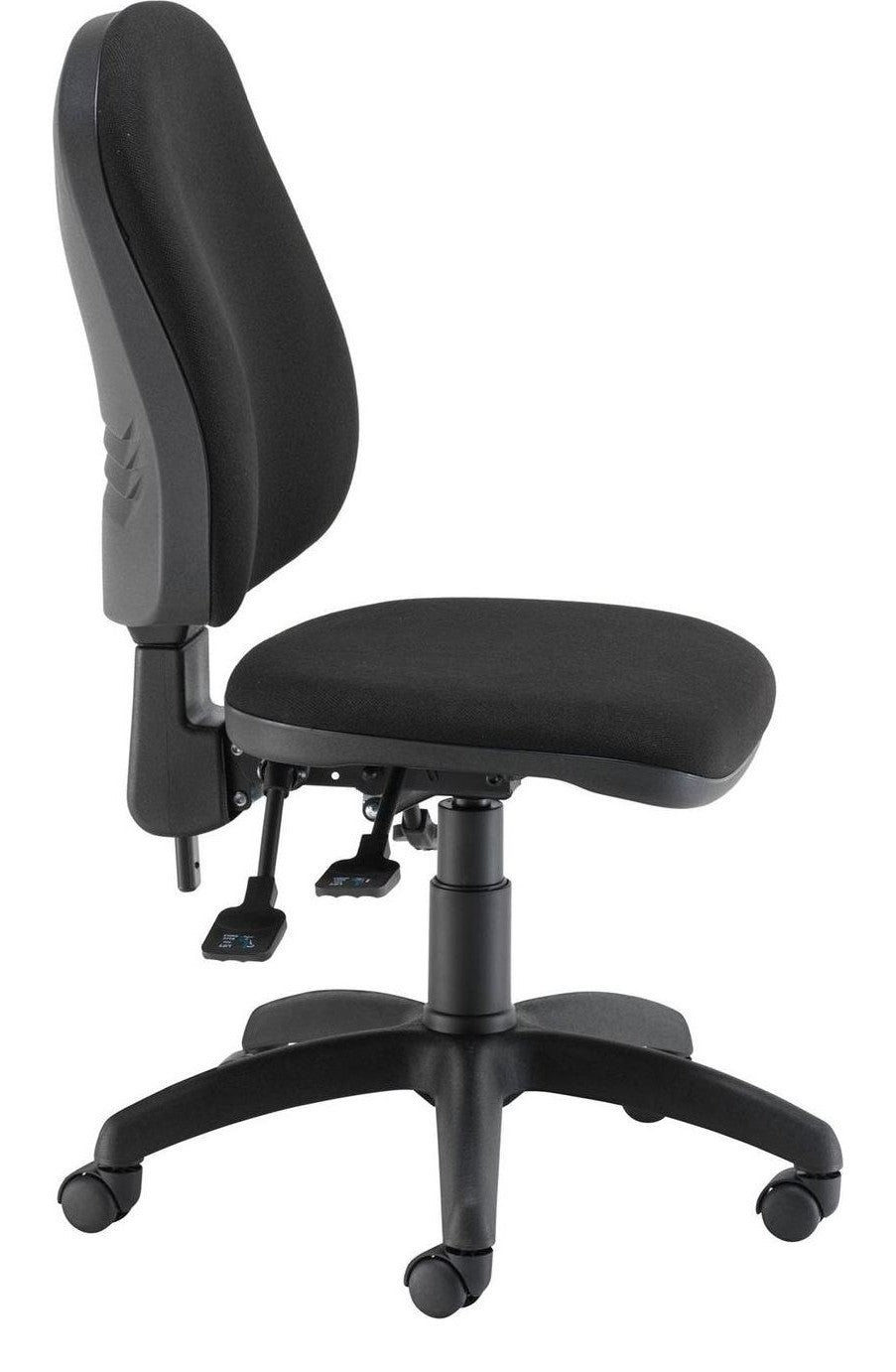 Calypso 2 Deluxe Chair in black from the side