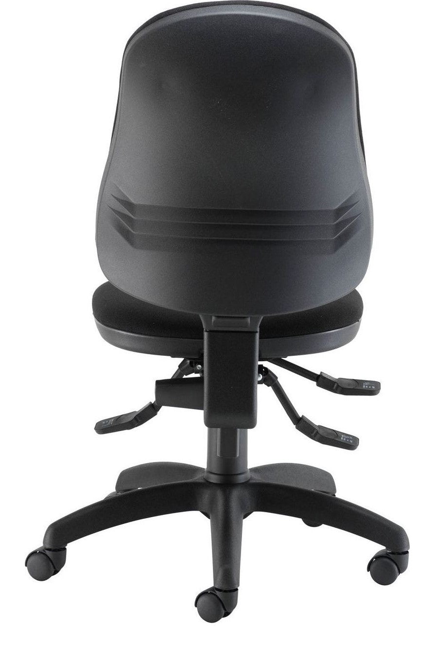 Calypso 2 Deluxe Chair in black from the back