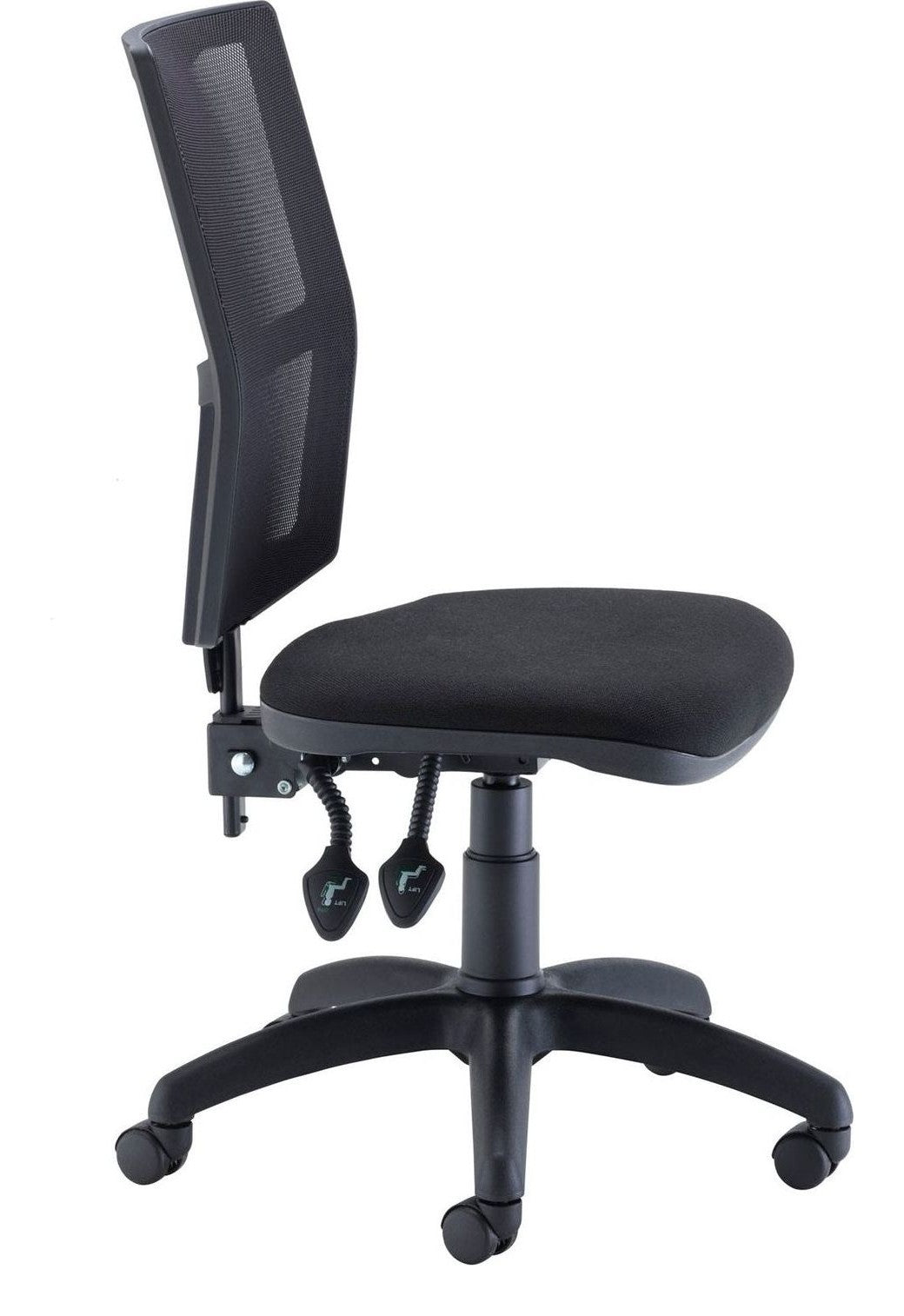 Calypso 2 Mesh Office Chair in black from the side