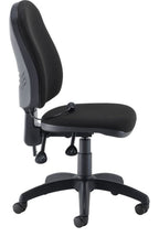 Calypso Ergo 2 Lever Office Chair with Lumbar Pump in black from the side