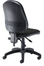Calypso Ergo 2 Lever Office Chair with Lumbar Pump in black from the back at an angle
