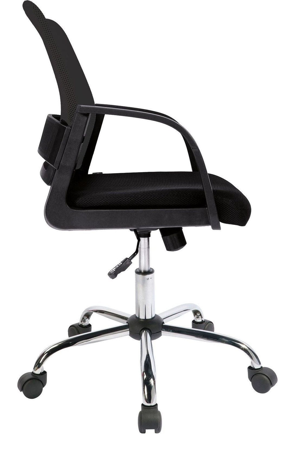 Calypso Medium Back Mesh Operator Chair in black, view 2