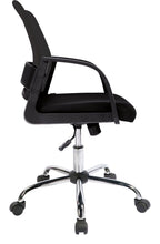 Calypso Medium Back Mesh Operator Chair in black, view 2
