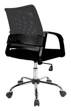 Calypso Medium Back Mesh Operator Chair in black, view 3