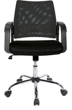 Calypso Medium Back Mesh Operator Chair in black, view 4