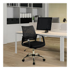 Calypso Medium Back Mesh Operator Chair in black, view 5