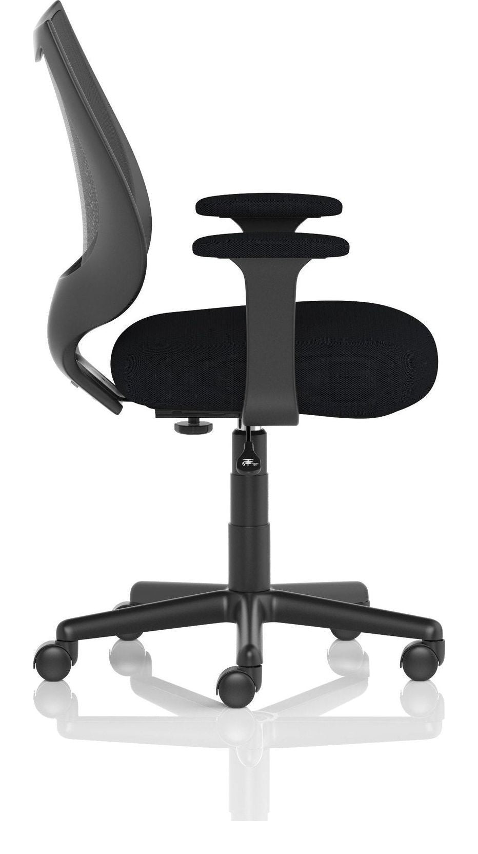 Camden Medium Back Black Mesh Task Operator Chair, , another view 2