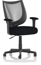 Camden Medium Back Black Mesh Task Operator Chair, 