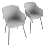 Camelo Resin Dining Chairs (Pack Of 2)