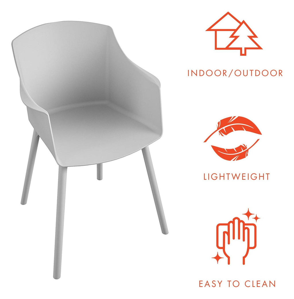 Camelo Resin Dining Chairs (Pack Of 2), view 9