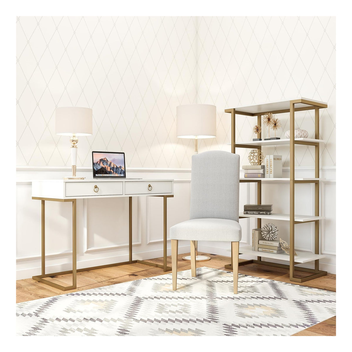 Camila 5 Shelf Bookcase, view 12