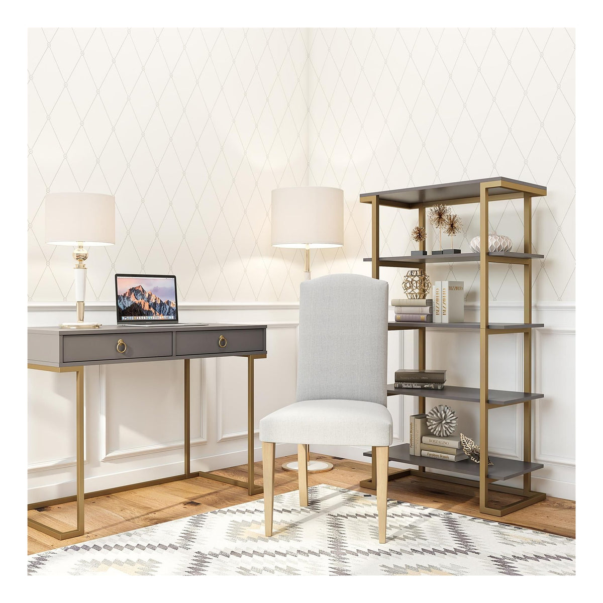 Camila 5 Shelf Bookcase, view 6