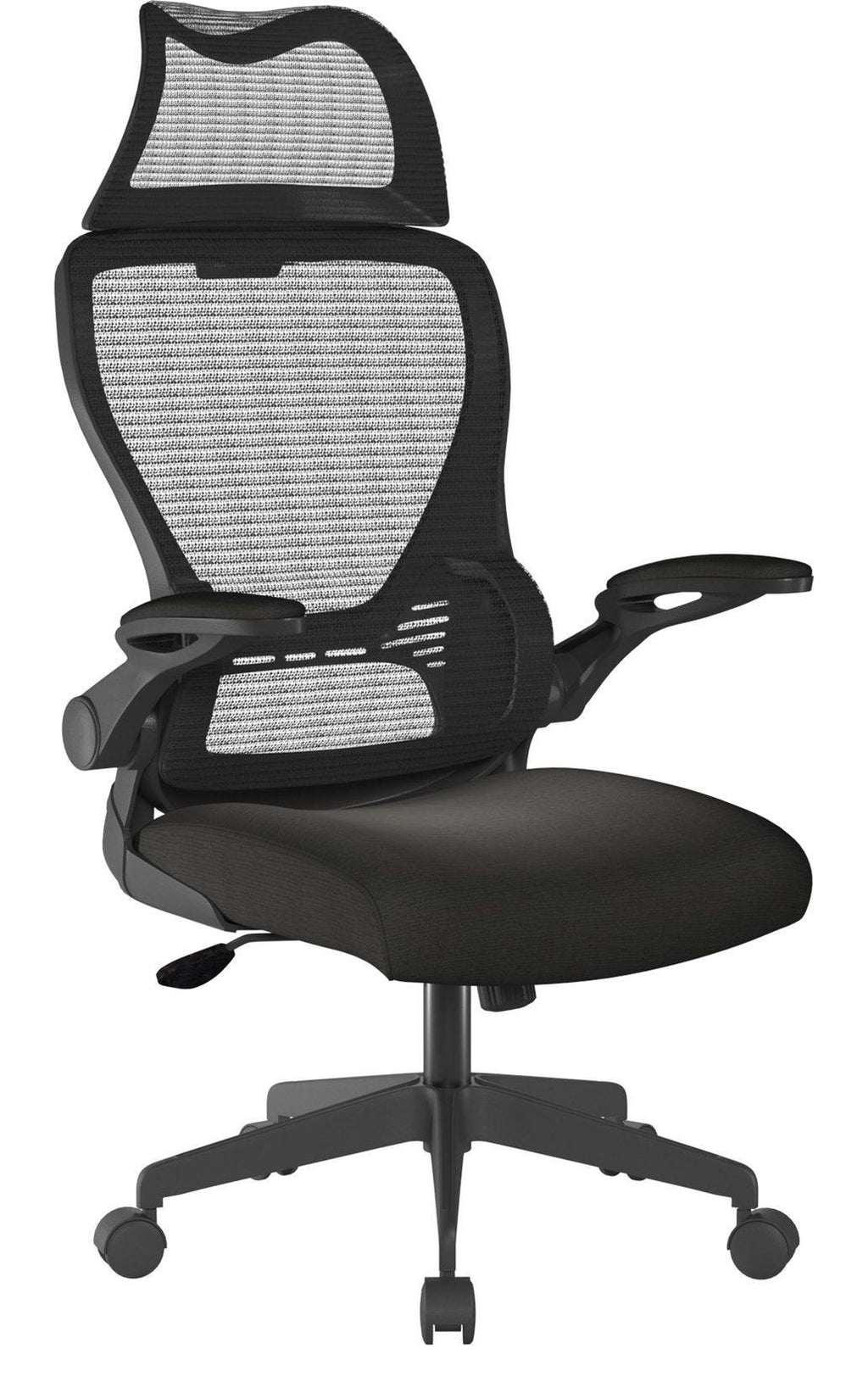 Canis High Back Mesh Chair with Headrest in black