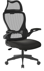 Canis High Back Mesh Chair with Headrest in black