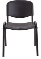 Canteen Chair in black from the front