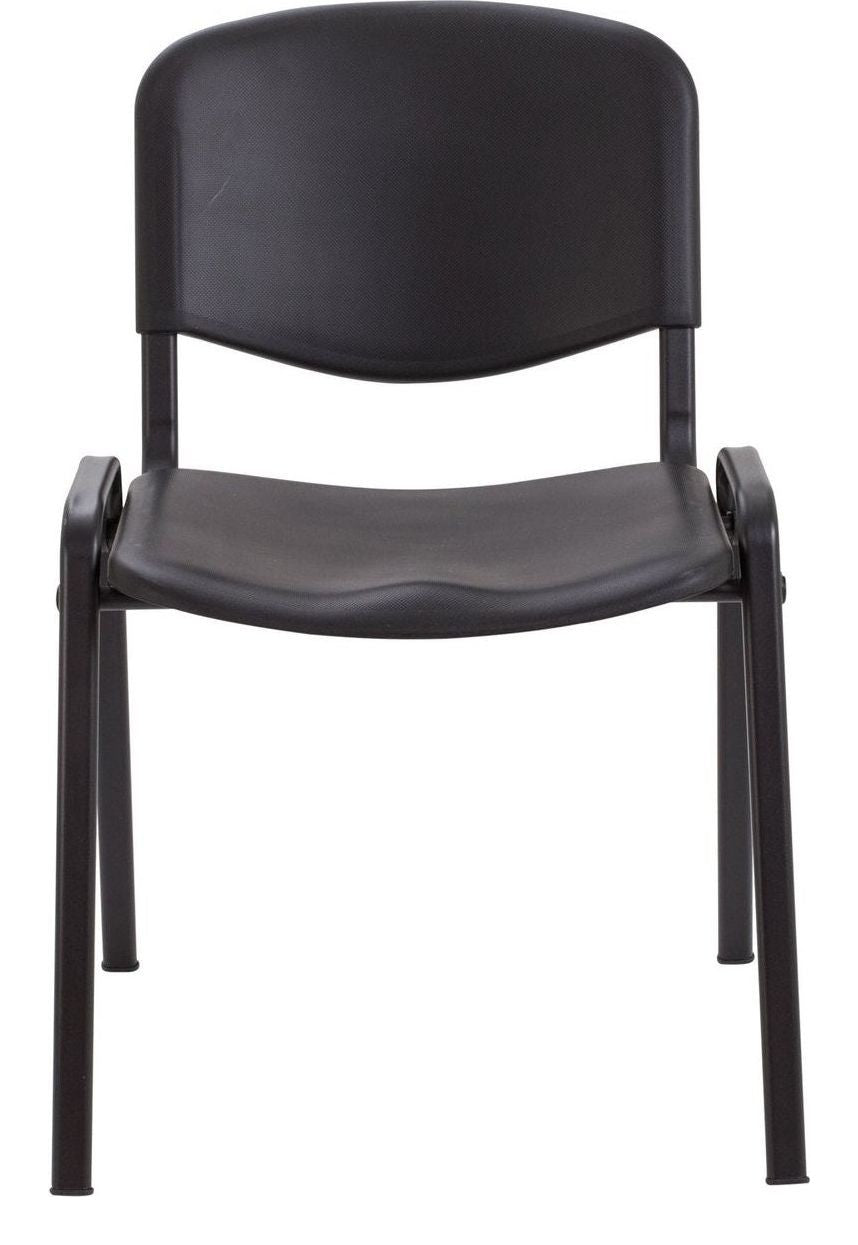 Canteen Chair in black from the front