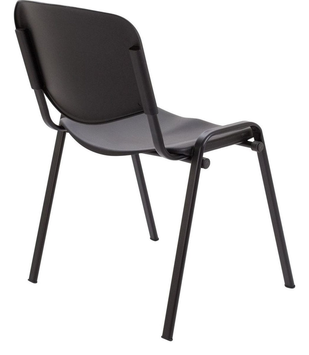 Canteen Chair in black from the back at an angle