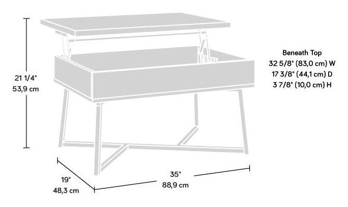 Canyon Lane Lift Up Coffee/Work Table, view 10