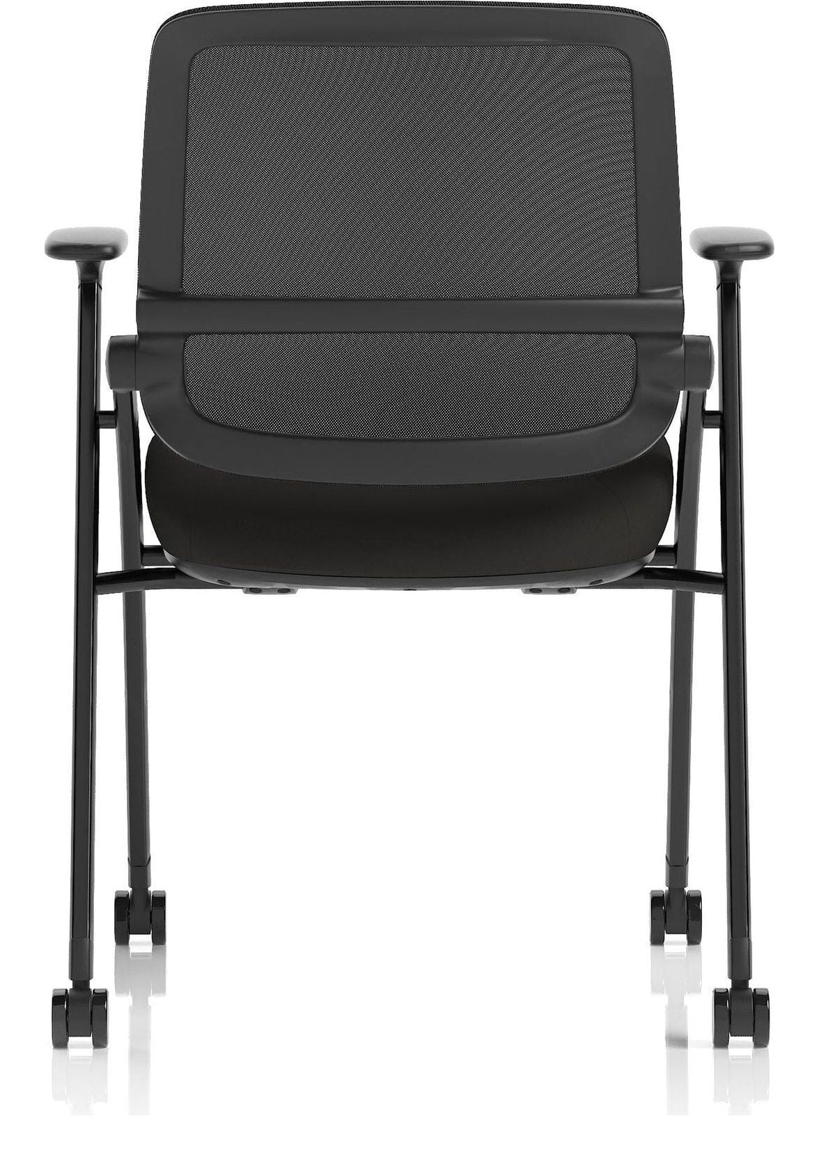 Capra Mesh Back Folding Office Training Chair with Sliding Arms, sliding arms, another view 4