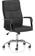 Carter High Back Black Leather Executive Chair, 