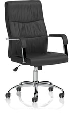 Carter High Back Black Leather Executive Chair, 