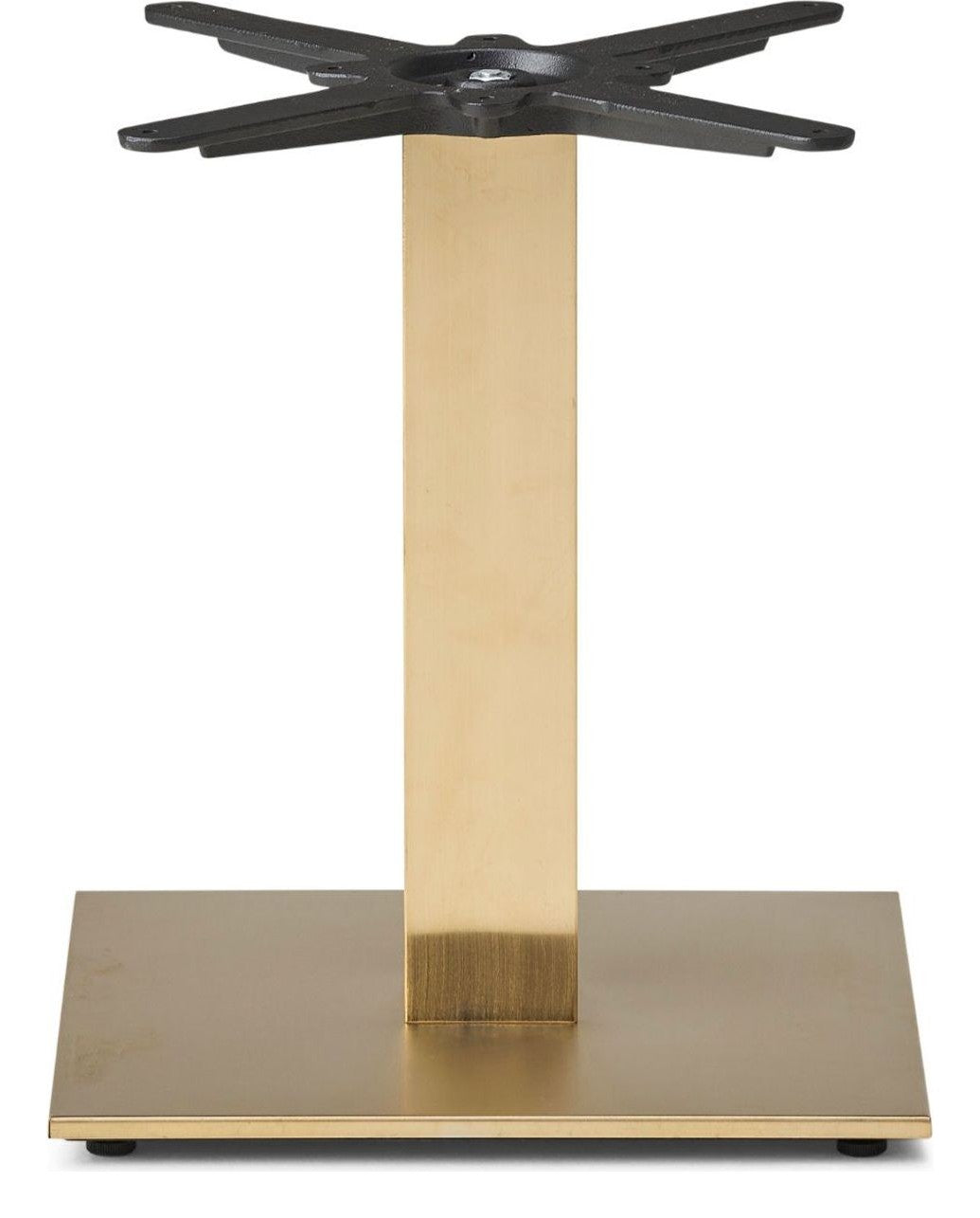 Cava Table Base, Small square, Coffee height (480 mm), Champagne gold