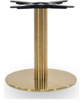 Cava Table Base, Small round, Coffee height (480 mm), Champagne gold