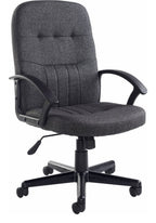 Cavalier Fabric Manager's Chair in charcoal